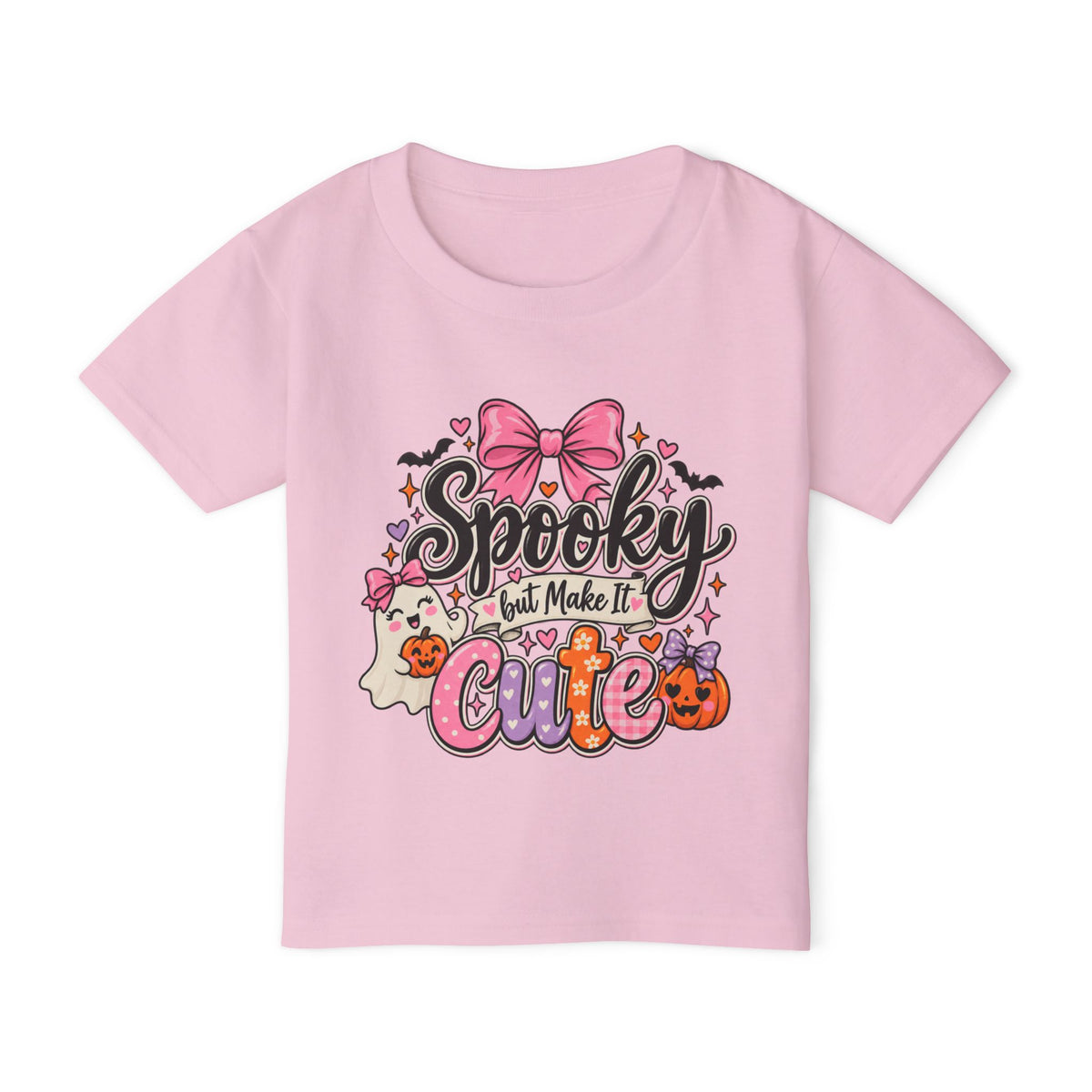 “Spooky But Make It Cute”  Toddler T‑Shirt Halloween Graphic