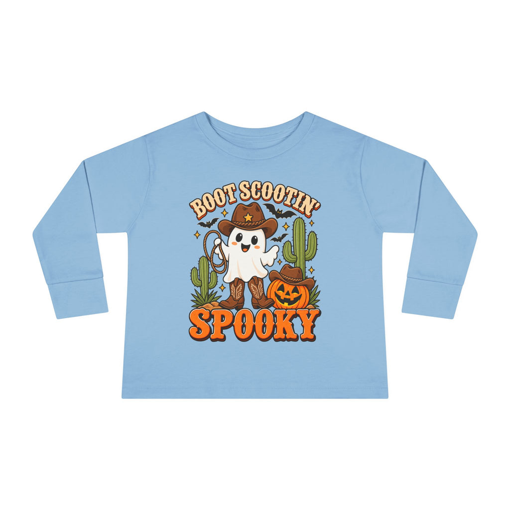 Boot Scootin Spooky Toddler Long Sleeve Tee