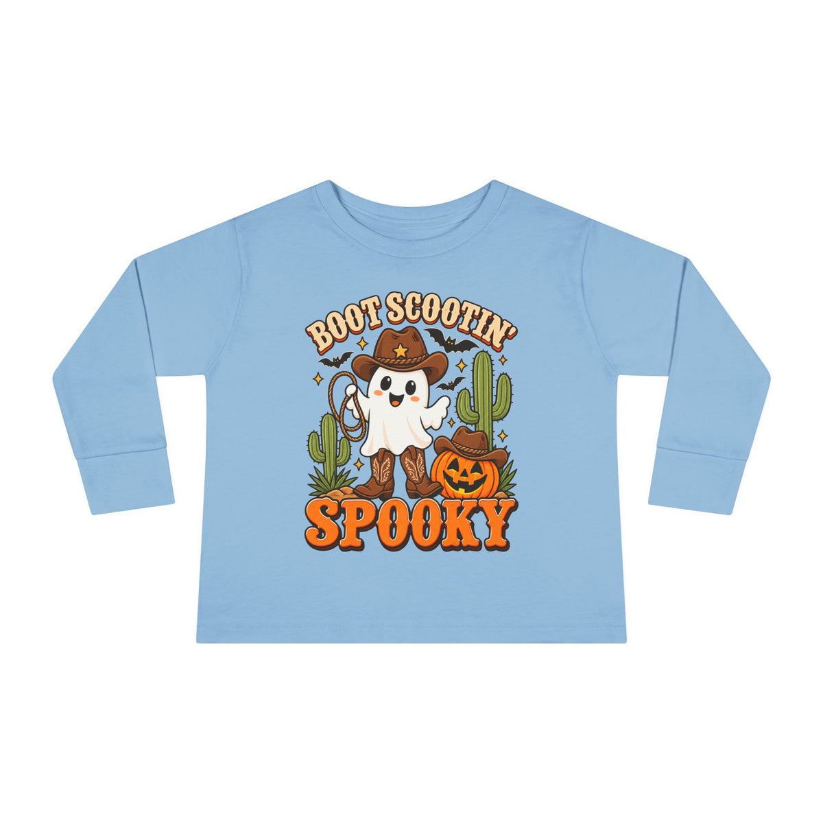 Boot Scootin Spooky Toddler Long Sleeve Tee