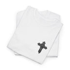 Christian Journey Tee — "Jesus is the Way" Map Back Print, Cross Chest Graphic