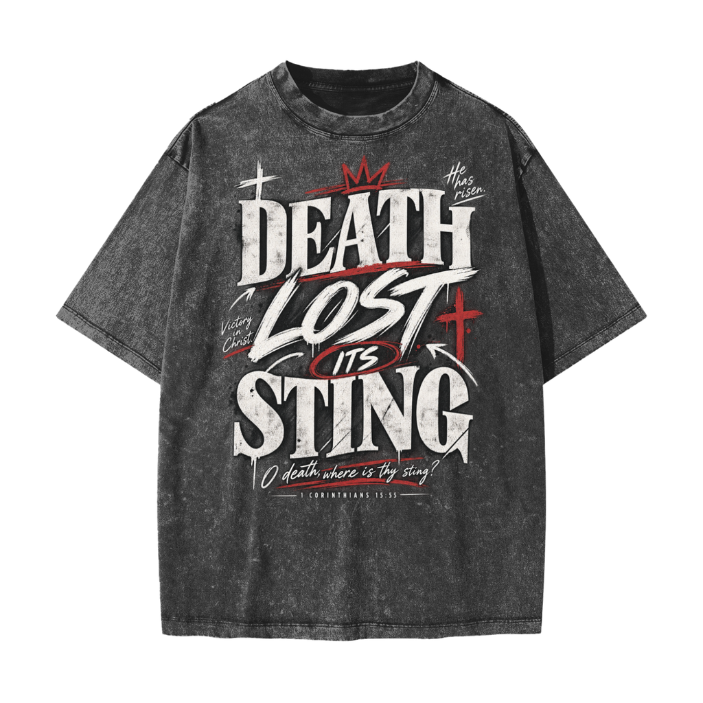 Death Lost it's Sting Heavyweight Snow Washed T-Shirt