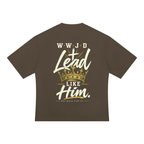 WWJD Green & Gold Mens Heavyweight Oversized T-Shirt