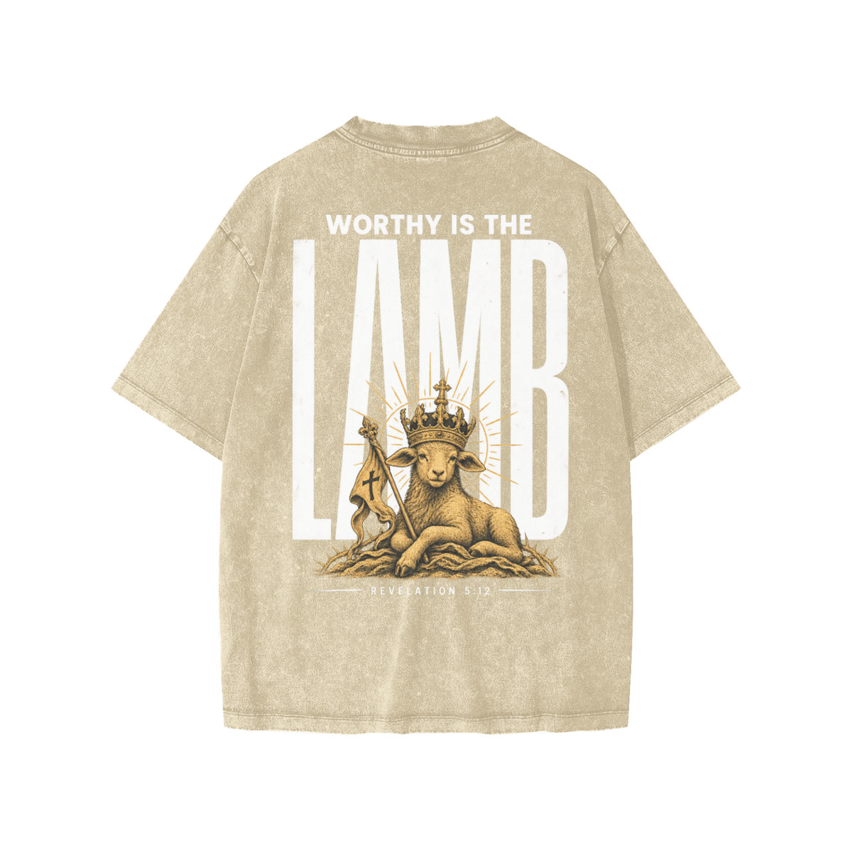 Worthy is the Lamb Snow Washed Kids' T-Shirt