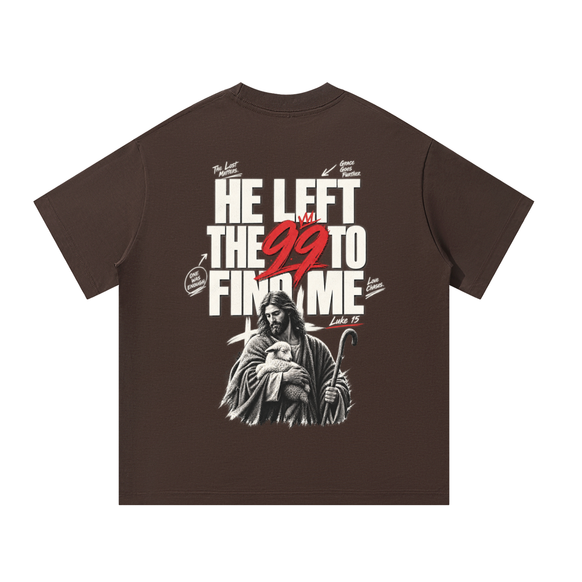 He Left the 99 Oversized T-Shirt