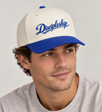 Discipleship Script Baseball Cap — Two-Tone Christian Hat