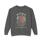 Blessed Floral Sweatshirt — Cozy Women's Crewneck with Vintage Flower Art