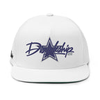 Flat Bill Cap — 'Daylight' Script Star Embroidered Snapback