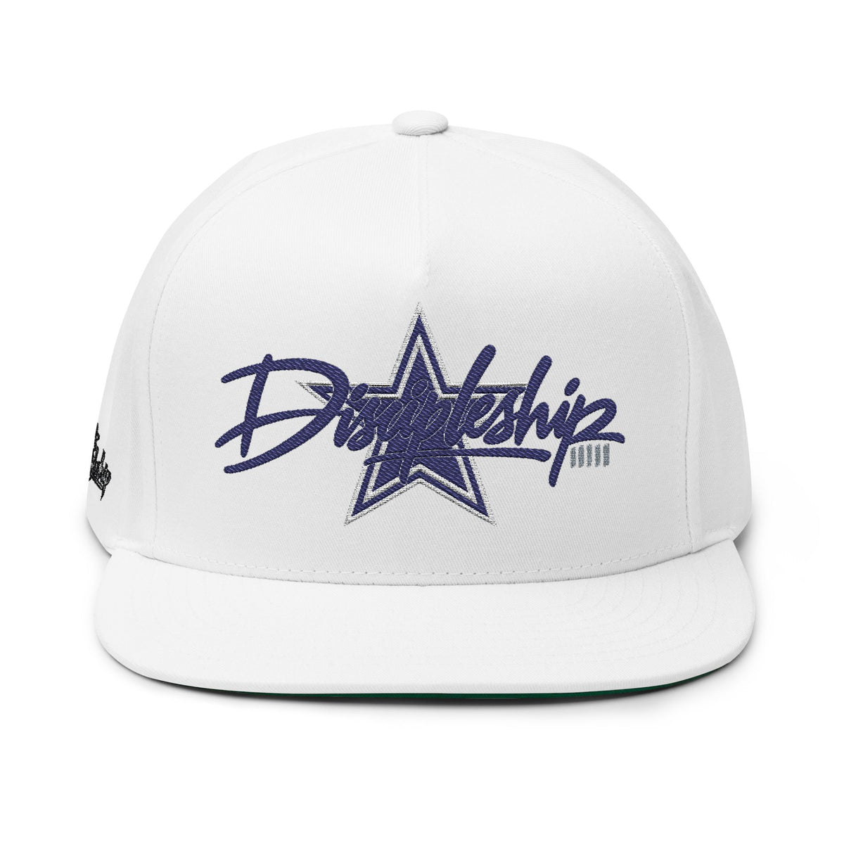 Flat Bill Cap — 'Daylight' Script Star Embroidered Snapback