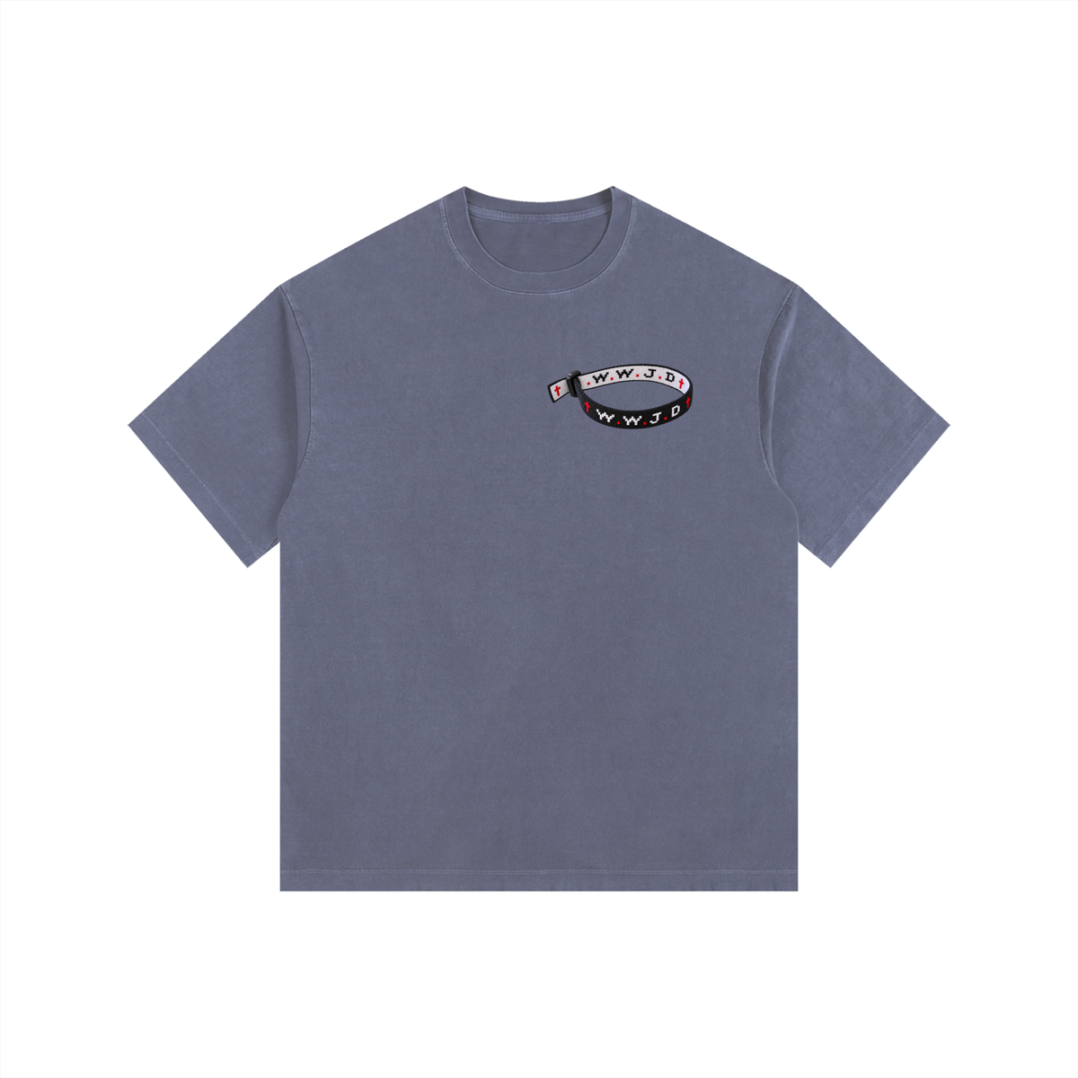 WWJD Vintage Washed Oversized Cotton T-Shirt