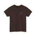 Christian Journey Tee — "Jesus is the Way" Map Back Print, Cross Chest Graphic