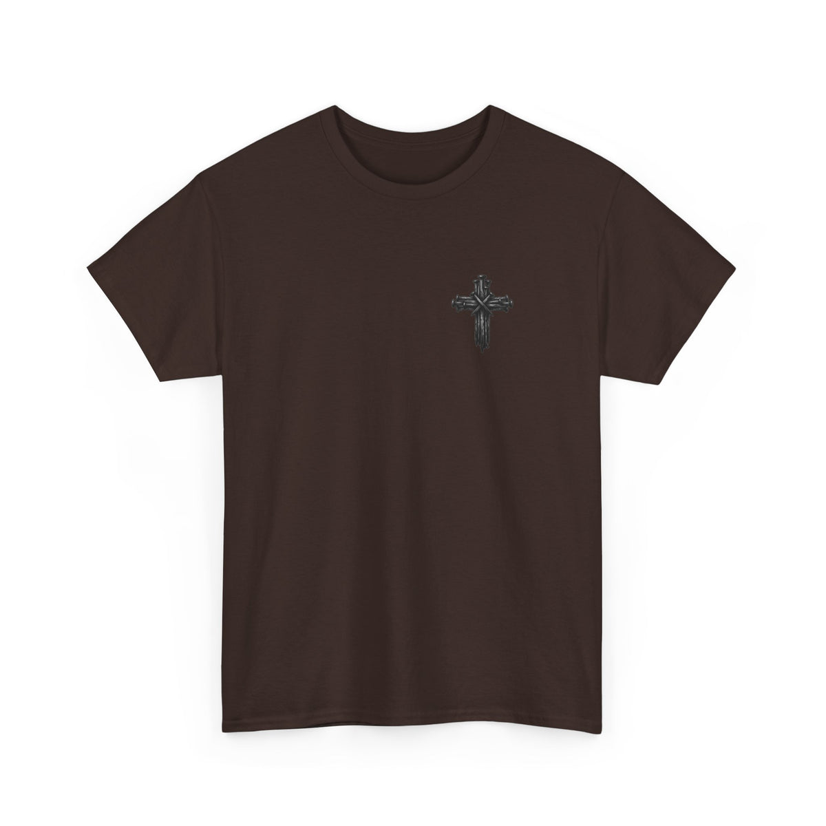 Christian Journey Tee — "Jesus is the Way" Map Back Print, Cross Chest Graphic