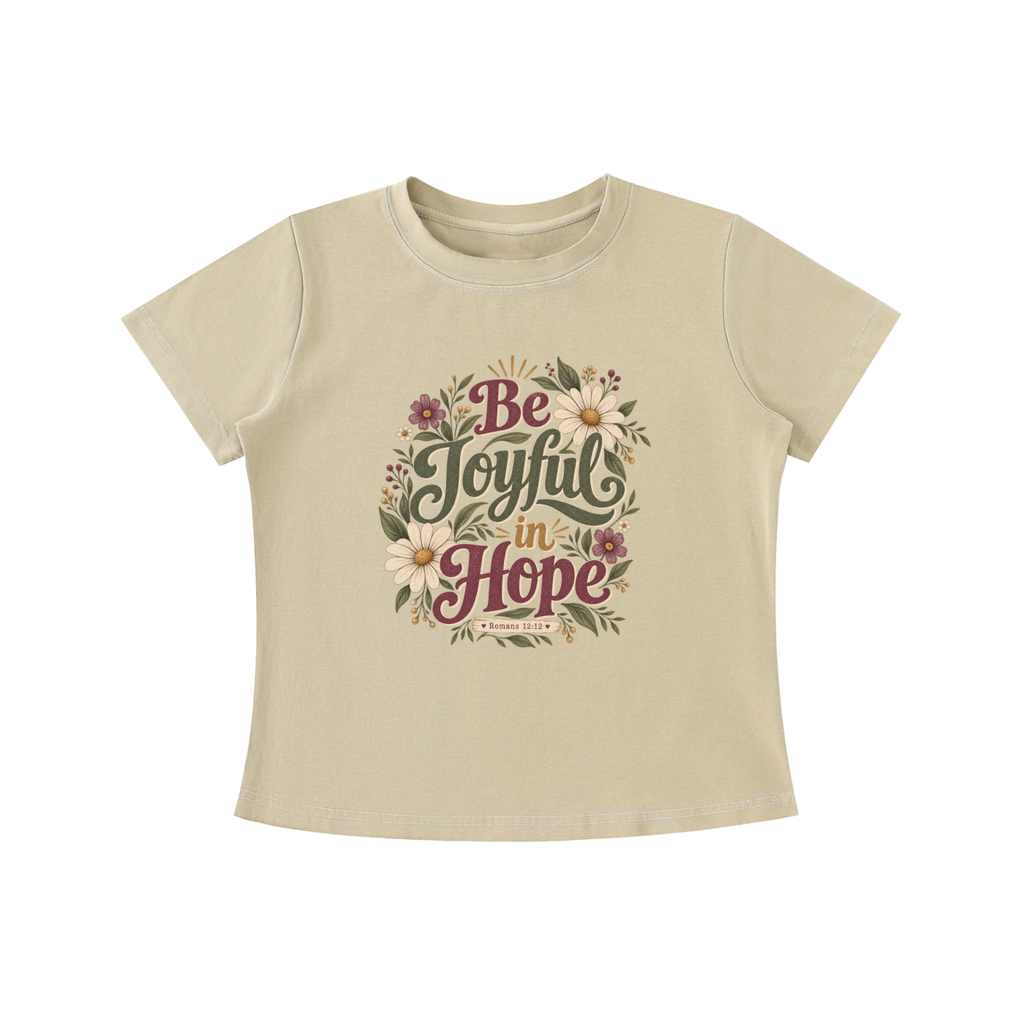 Be Joyful in Hope Vintage Wash Slim Fit T-shirt