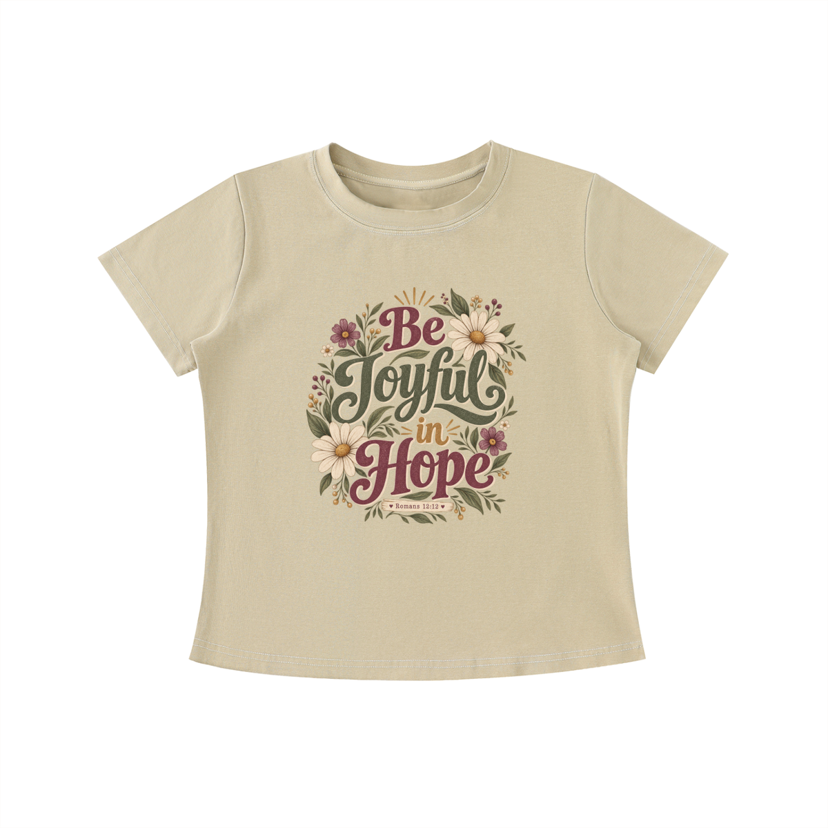 Be Joyful in Hope Vintage Wash Slim Fit T-shirt