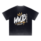 WWJD Reverse Dyed Loose Cotton T-Shirt