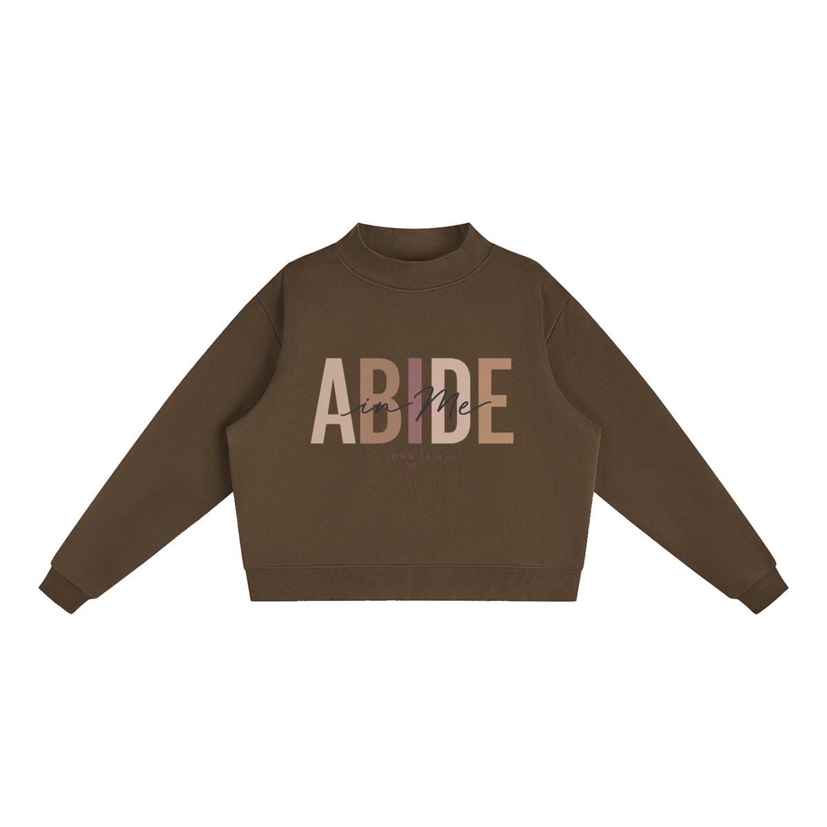 Abide Essential Fleece Mock-Neck Crew Sweatshirt