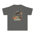 Youth Tee — "Black & Cute" Halloween Pumpkin Graphic