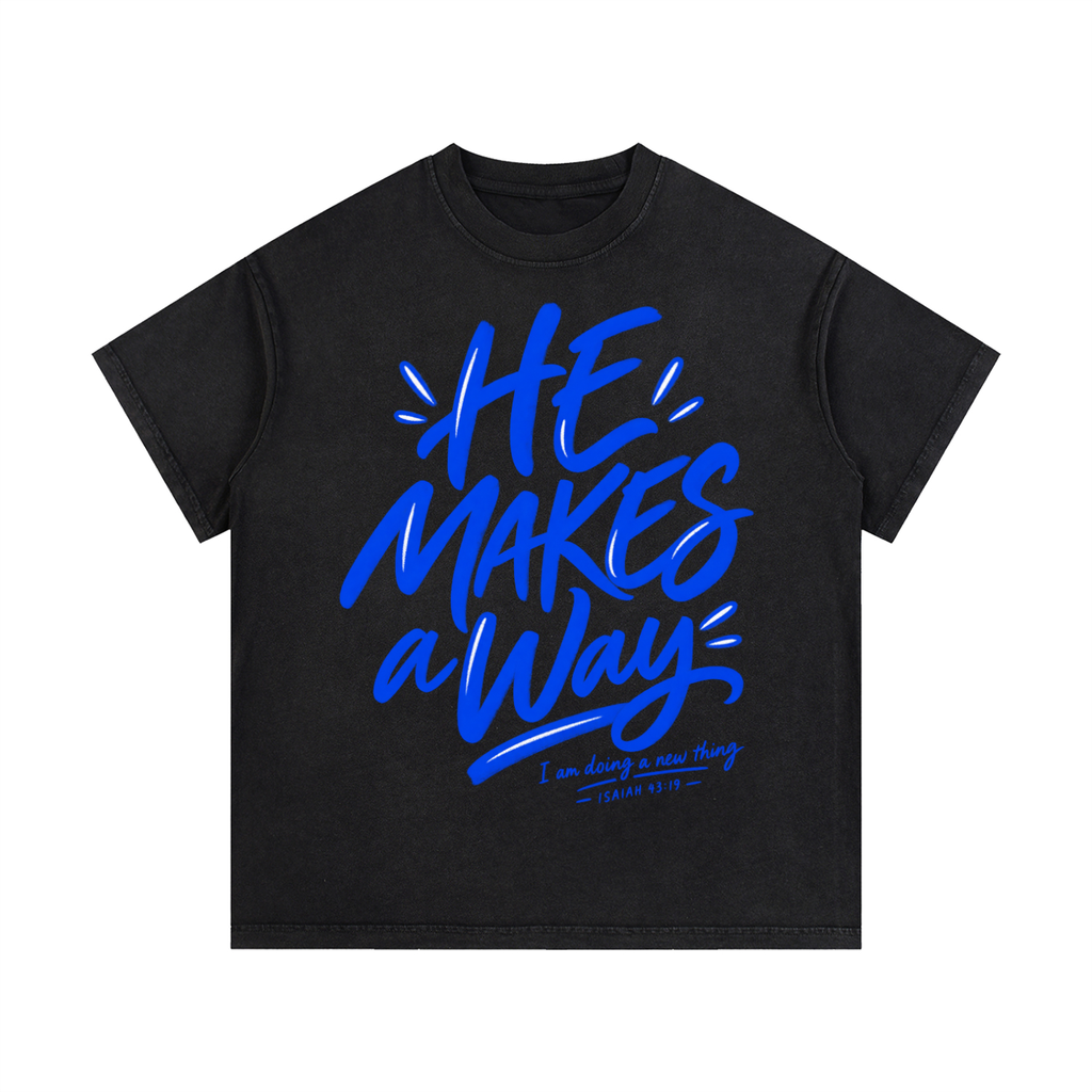 He Makes a Way Vintage Wash Cotton T-Shirt