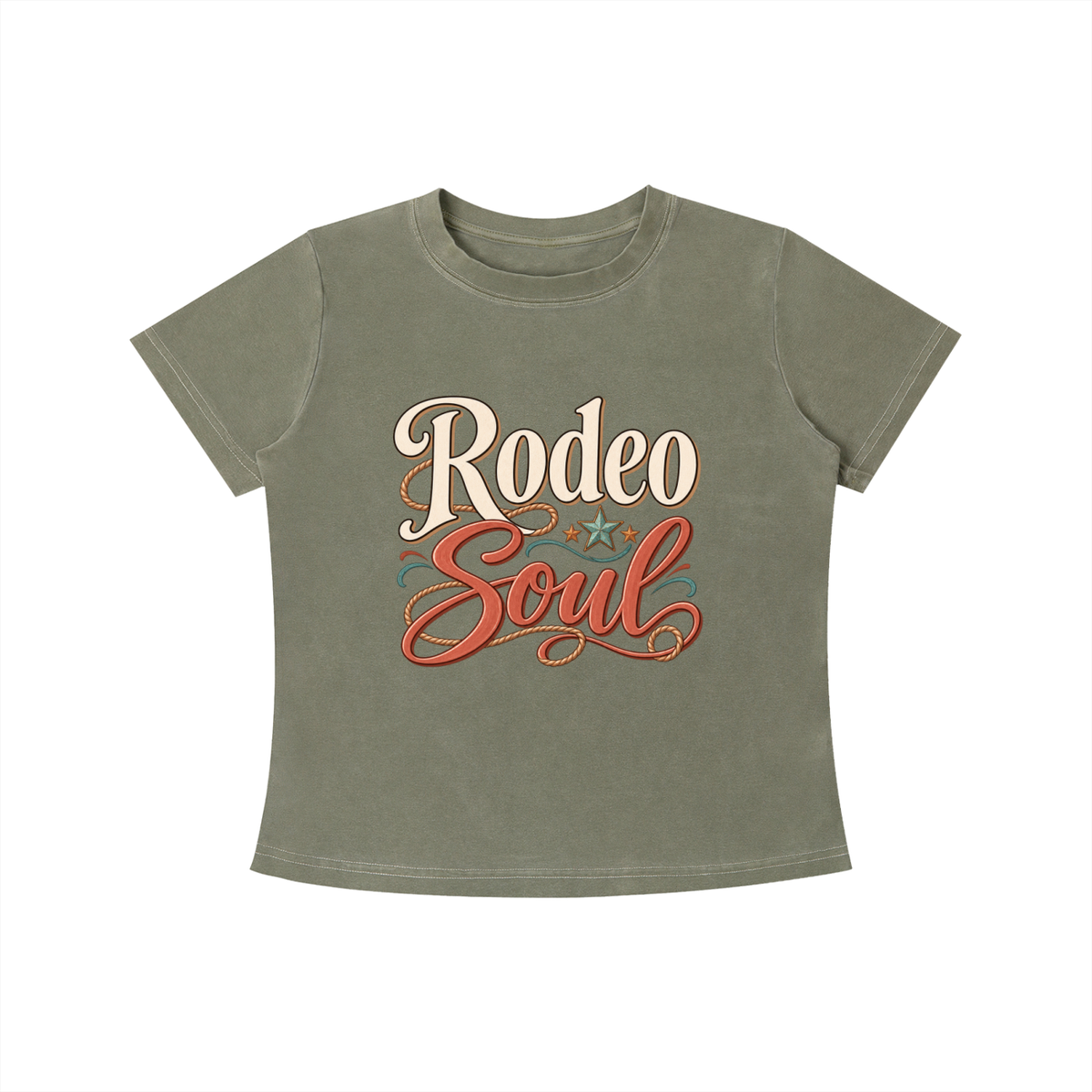 Rodeo Soul Vintage Wash Slim Fit T-shirt