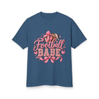 Football Babe T‑Shirt — Pink Cheerleader Football Design