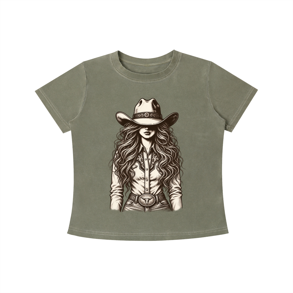 Cowgirl Vintage Wash Slim Fit T-shirt