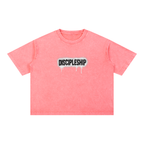 Discipleship Drip Mineral Wash Boxy Cotton T-Shirt