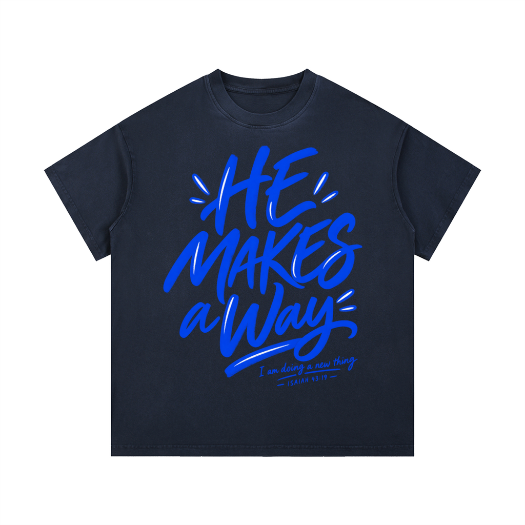 He Makes a Way Vintage Wash Cotton T-Shirt