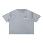 1 Cross 3 Nails Mineral Wash Boxy Cotton T-Shirt