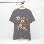 Beautiful In Its Time Floral Tee – Inspirational Vintage Flower Graphic T-Shirt