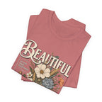 Beautiful In Its Time Floral Tee – Inspirational Vintage Flower Graphic T-Shirt