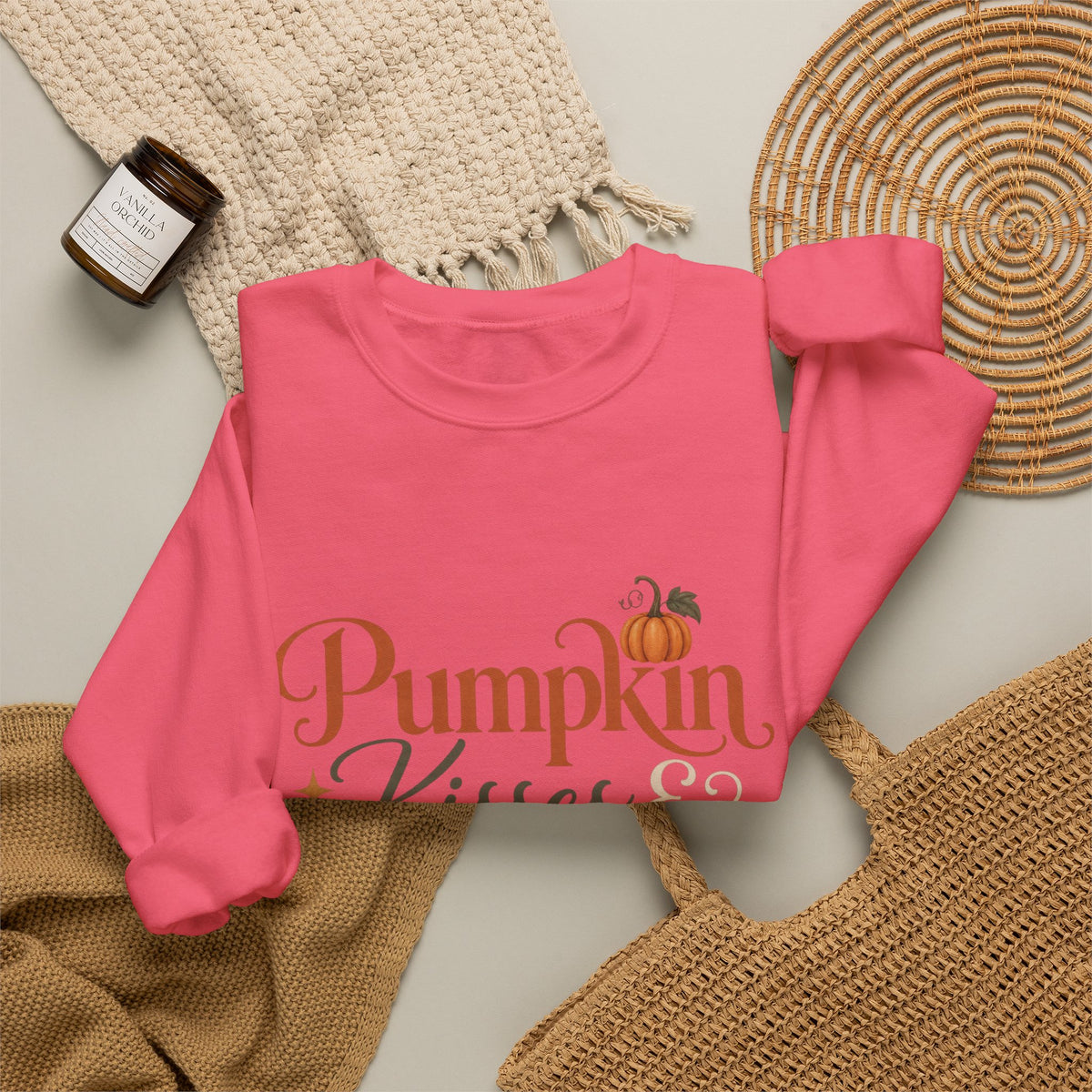 Sweatshirt — Pumpkin Kisses & Midnight Wishes Fall Crewneck