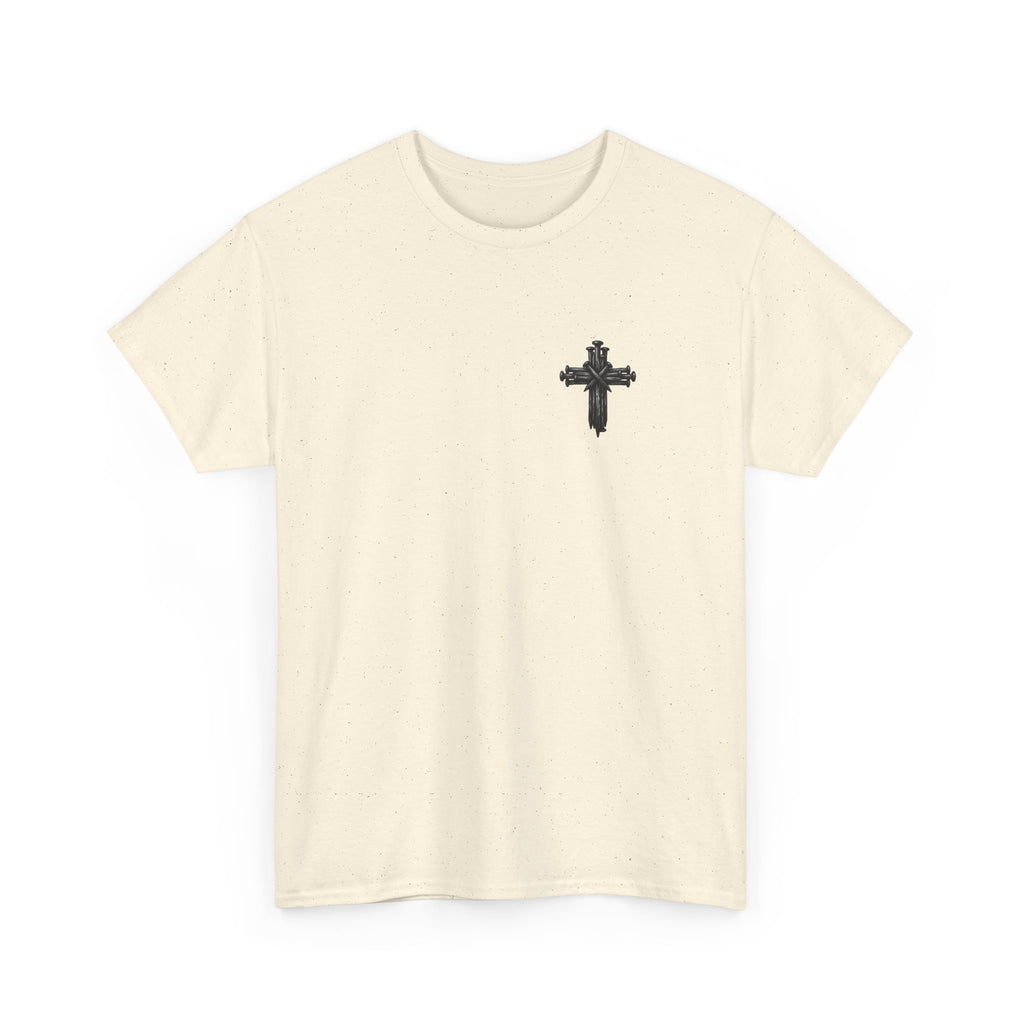 Christian Journey Tee — "Jesus is the Way" Map Back Print, Cross Chest Graphic