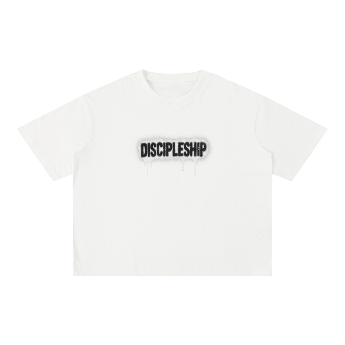 Discipleship Drip Mineral Wash Boxy Cotton T-Shirt