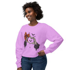 Halloween Skeleton Hands Crewneck Sweatshirt — Spooky Heart & Bat Design