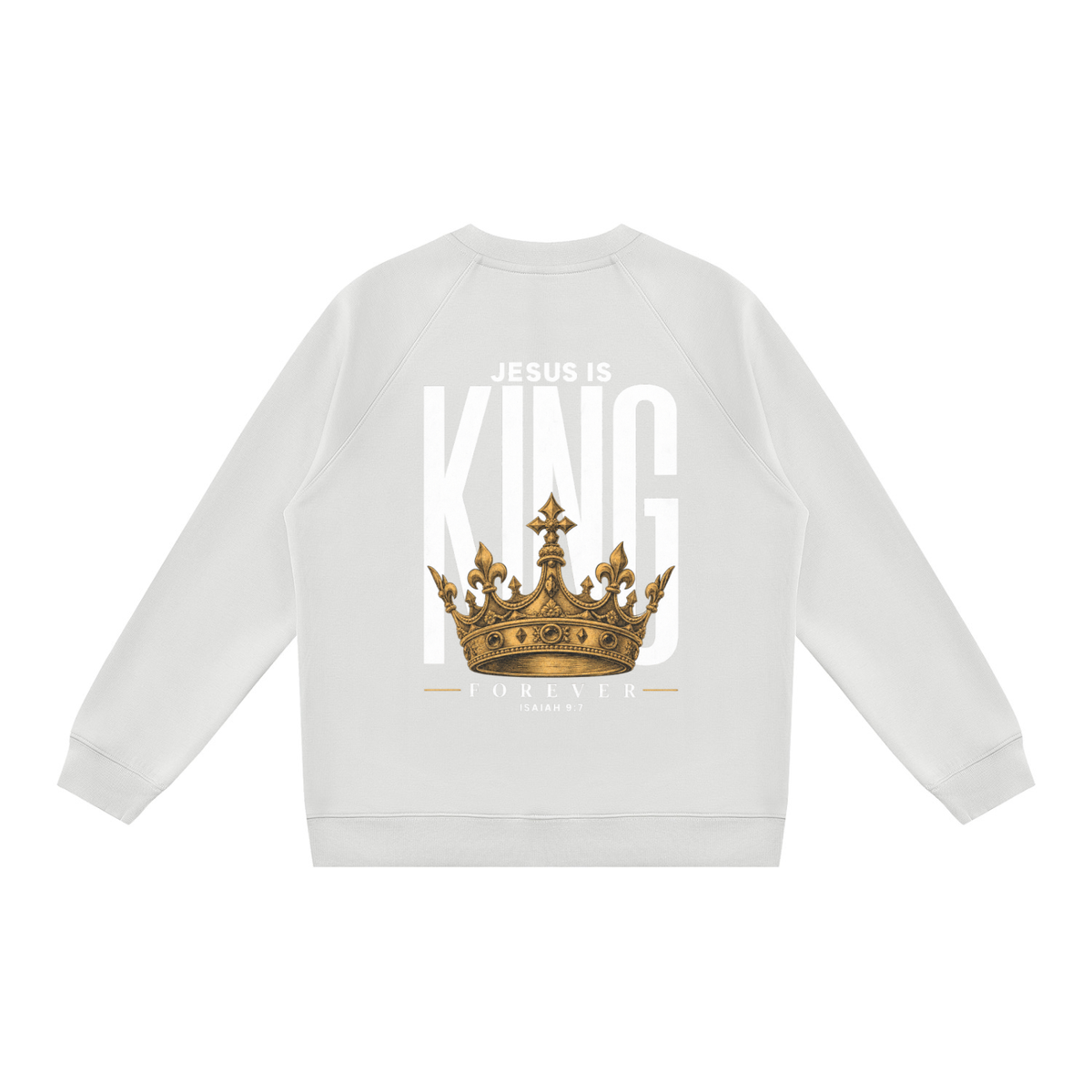 Jesus Is King Men's Regular Fit Crewneck Sweatshirt