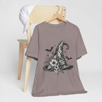 Witch Hat Floral Tee — Gothic Halloween Witchy T-Shirt