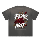 Fear Not Hand-Frayed Sunfade Paint Splatter T-Shirt