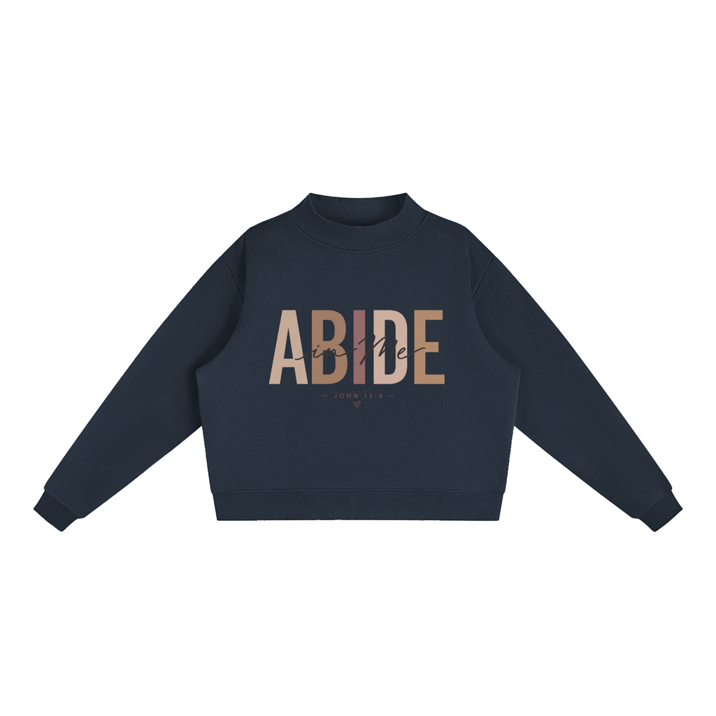 Abide Essential Fleece Mock-Neck Crew Sweatshirt