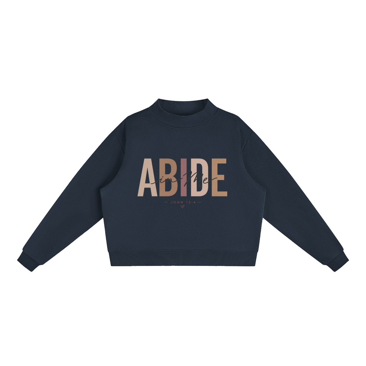 Abide Essential Fleece Mock-Neck Crew Sweatshirt