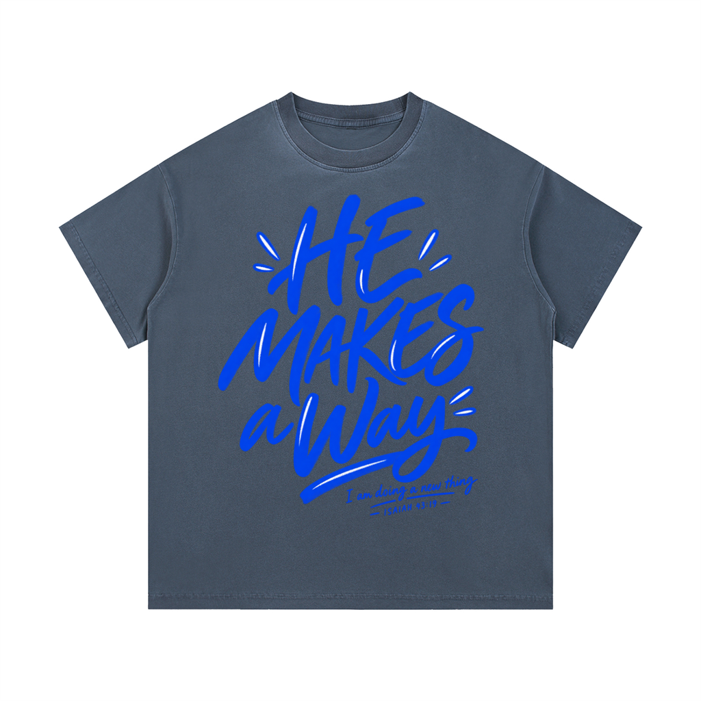 He Makes a Way Vintage Wash Cotton T-Shirt