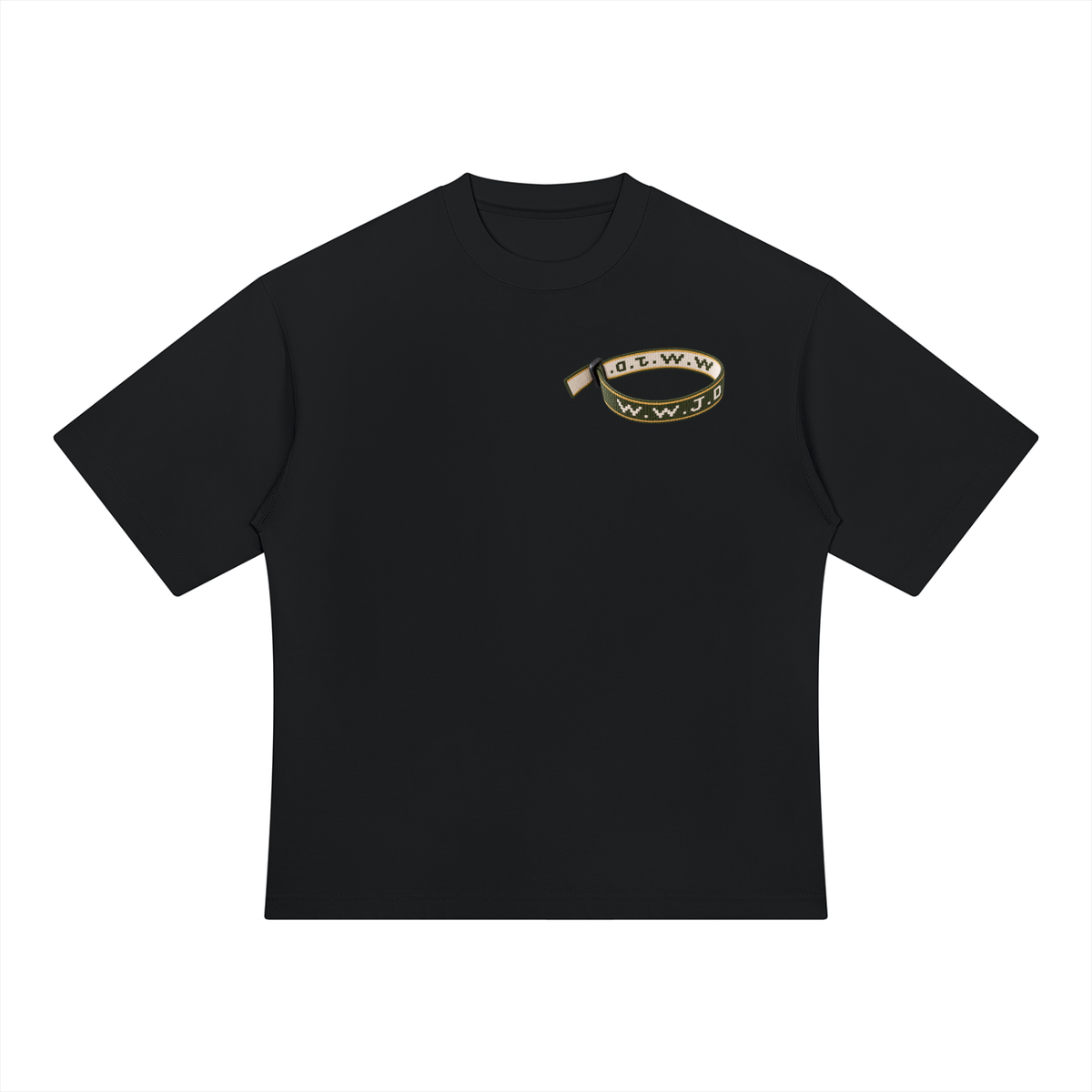 WWJD Green & Gold Mens Heavyweight Oversized T-Shirt