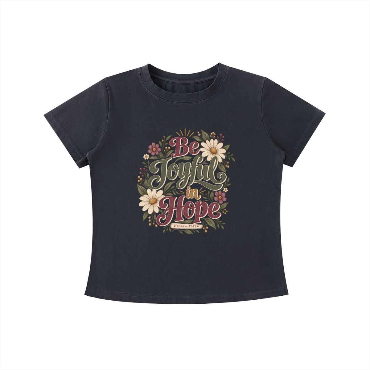 Be Joyful in Hope Vintage Wash Slim Fit T-shirt