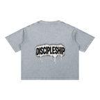 Discipleship Drip Mineral Wash Boxy Cotton T-Shirt