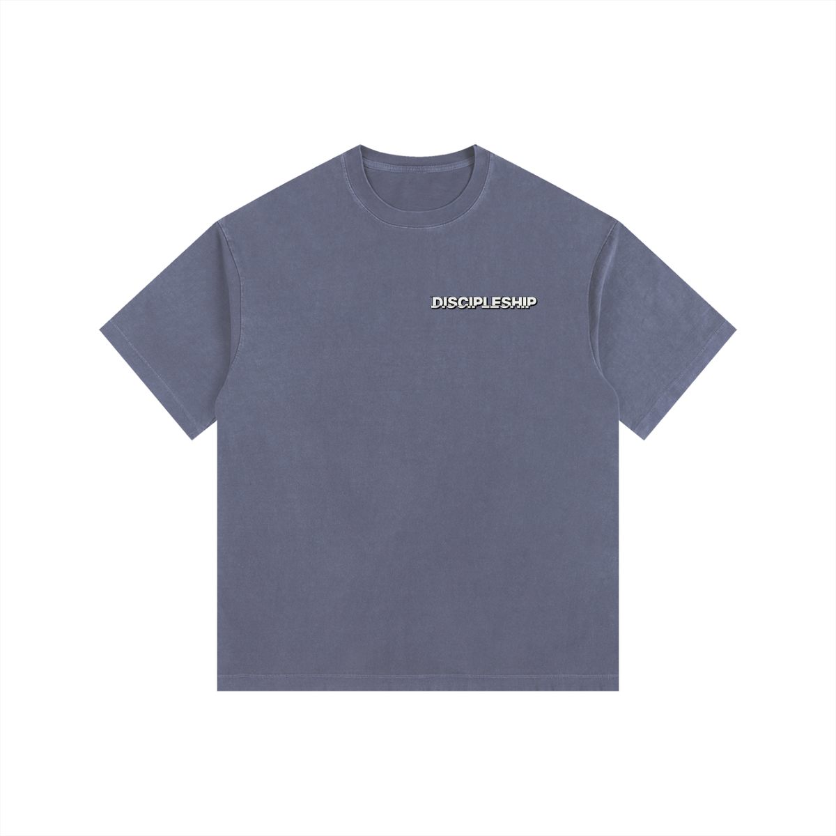 Discipleship Essential  Vintage Washed Oversized Cotton T-Shirt