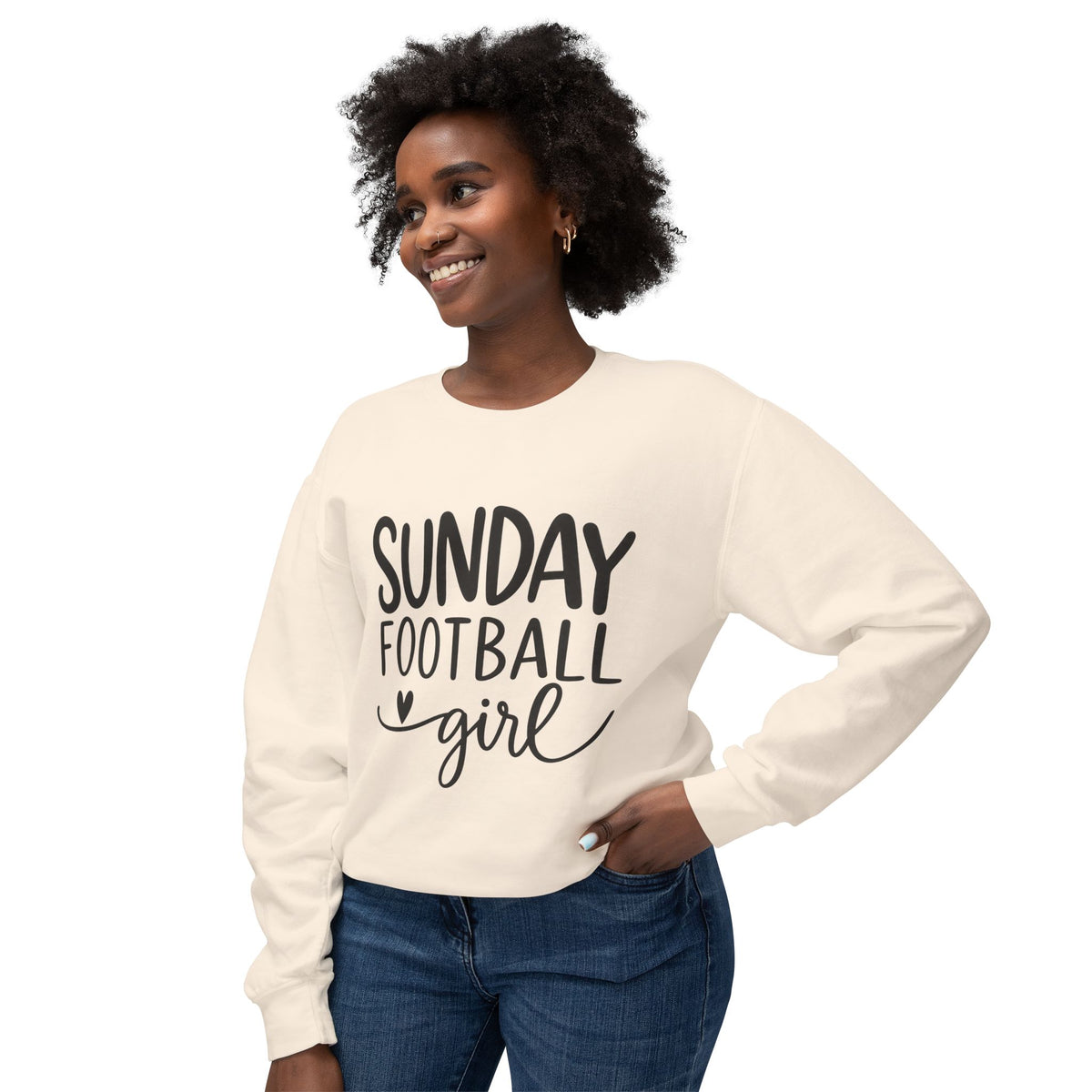 Sunday Football Girl Sweatshirt – Women’s Game Day Crewneck
