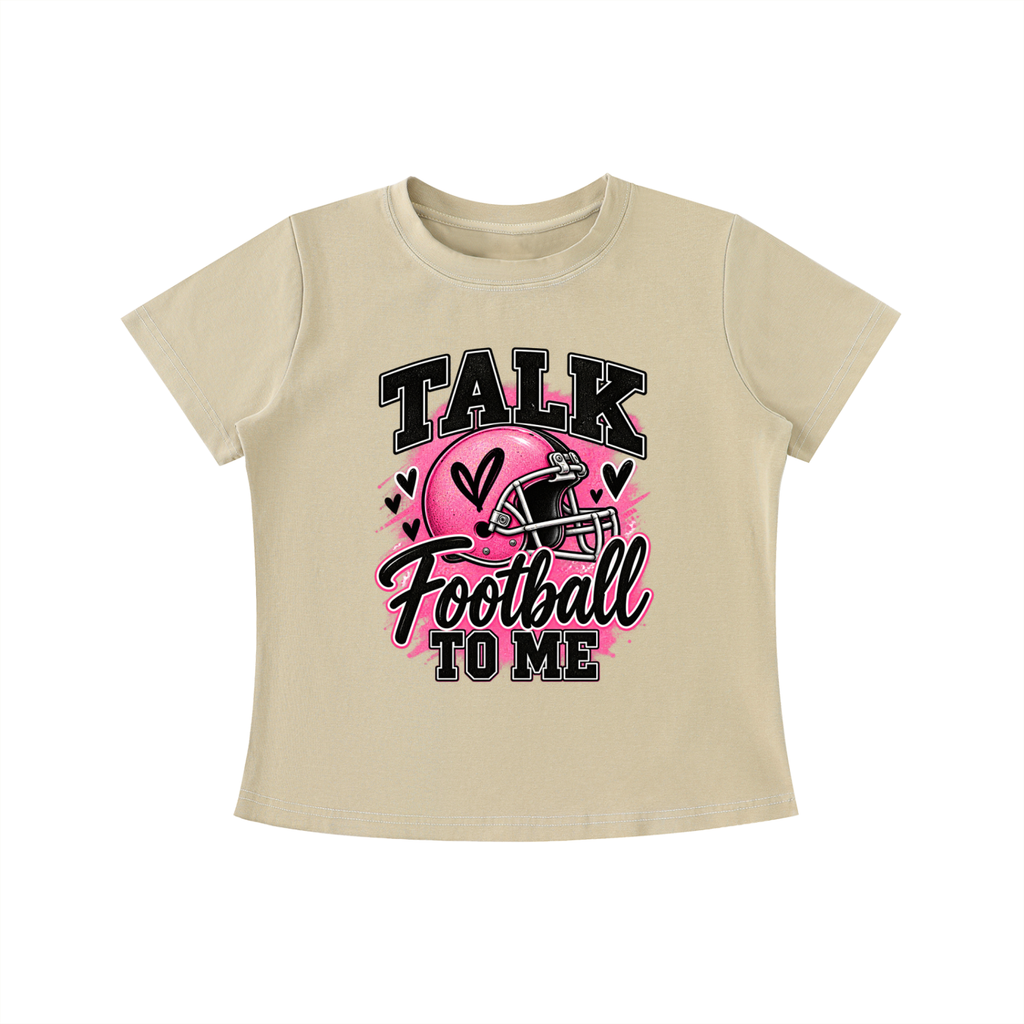 Talk Football to Me Vintage Wash Slim Fit T-shirt