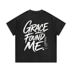 Grace Found Me Mineral Wash Waffle Knit T-Shirt