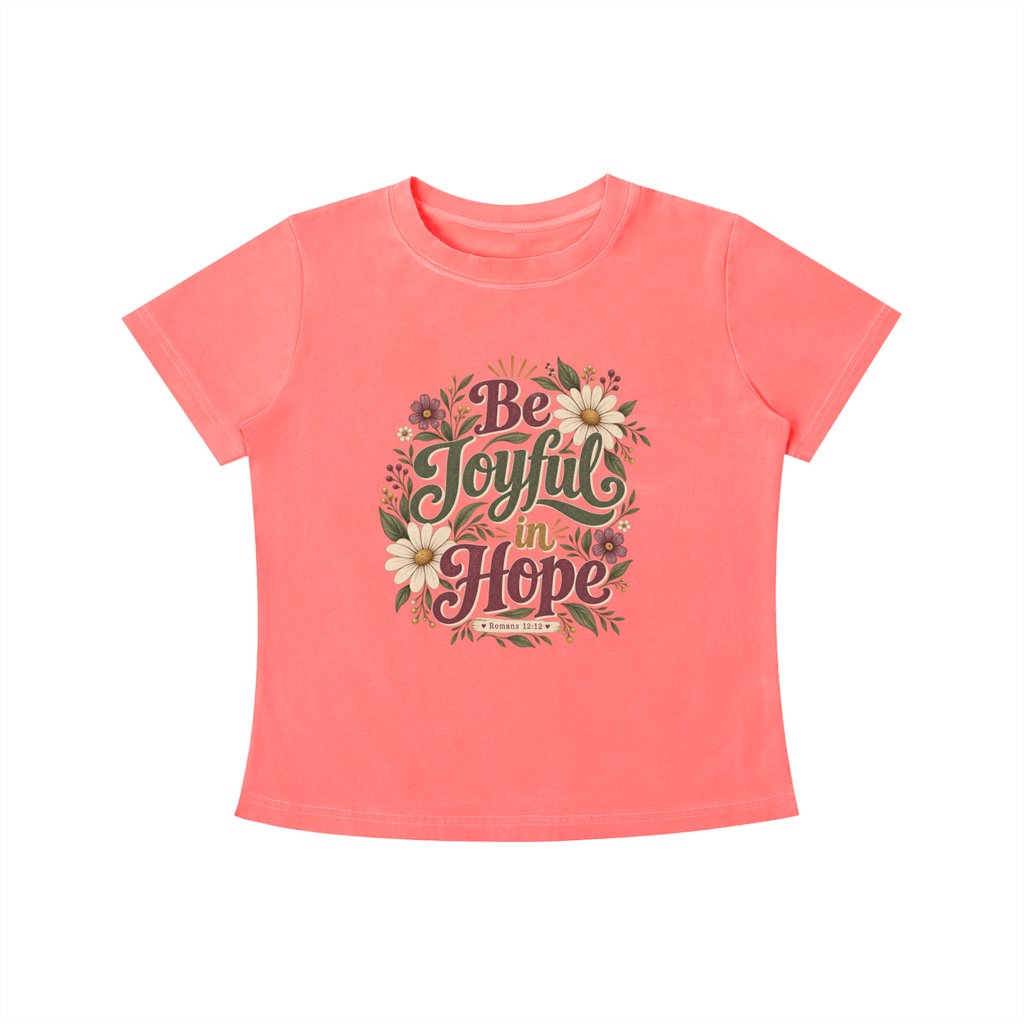 Be Joyful in Hope Vintage Wash Slim Fit T-shirt