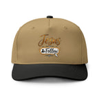 Jesus Follow Embroidered Two-Tone Cap