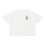 1 Cross 3 Nails Mineral Wash Boxy Cotton T-Shirt