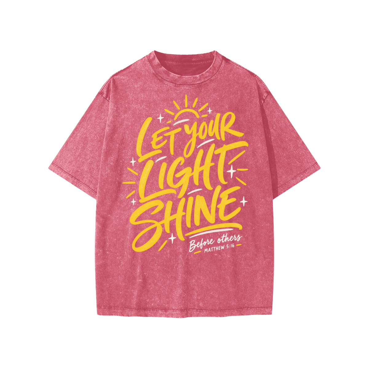 Let Your Light Shine Snow Washed Kids' T-Shirt
